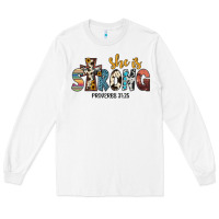 White she i̇s strong proverbs 31 25 Long Sleeve Tee - JahusDesignShop