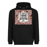 Black i can do all things with leopard and glitter Heavyweight Hoodie - TumblerDesignByShophia