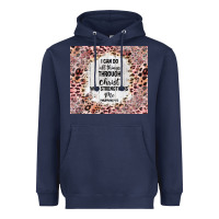 Navy i can do all things with leopard and glitter Heavyweight Hoodie - TumblerDesignByShophia