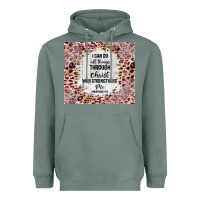 I Can Do All Things With Leopard And Glitter Heavyweight Hoodie | Teevron