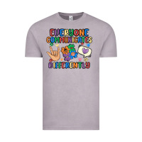 Vintage Zinc everyone communicates differently Vintage Tee - MaliasSmallBusiness
