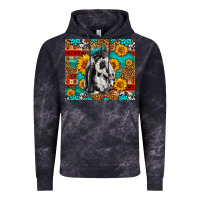 Cloud Black Aztec Sunflowers Horse Vintage Hoodie - LillyAllenDesigns