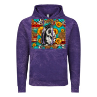 Cloud Purple Aztec Sunflowers Horse Vintage Hoodie - LillyAllenDesigns