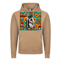 Vintage Coffee Aztec Sunflowers Horse Vintage Hoodie - LillyAllenDesigns