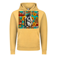 Vintage Mustard Aztec Sunflowers Horse Vintage Hoodie - LillyAllenDesigns