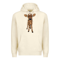 Sandshell Baby cow Premium Hoodie - HowdyJamesFarm