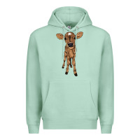 Seafoam Baby cow Premium Hoodie - HowdyJamesFarm