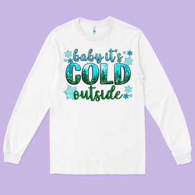 Baby Its Cold Outside Long Sleeve Tee Designed By Nancycooperartshop