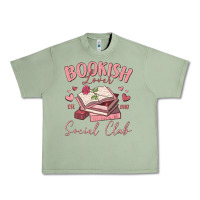 Oil Green bookish lover social club Urban Heavy Tee - MaliasSmallBusiness