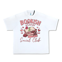 White bookish lover social club Urban Heavy Tee - MaliasSmallBusiness