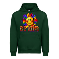 Forest Green Be kind pride Urban Hoodie - FaDigitalArtStudio