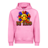 Fuchsia Pink Be kind pride Urban Hoodie - FaDigitalArtStudio