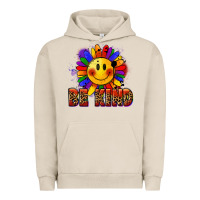Pigment French Oak Be kind pride Urban Hoodie - FaDigitalArtStudio