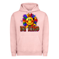 Pigment Salmon Be kind pride Urban Hoodie - FaDigitalArtStudio