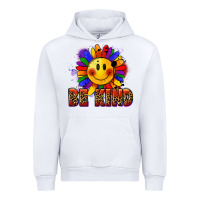 White Be kind pride Urban Hoodie - FaDigitalArtStudio