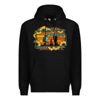 Black kansas owl sunset sunflower map Premium Hoodie - JahusDesignShop