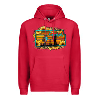 Cardinal kansas owl sunset sunflower map Premium Hoodie - JahusDesignShop