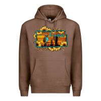 Chestnut kansas owl sunset sunflower map Premium Hoodie - JahusDesignShop