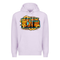 Lilac kansas owl sunset sunflower map Premium Hoodie - JahusDesignShop