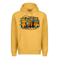 Mustard kansas owl sunset sunflower map Premium Hoodie - JahusDesignShop