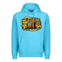 Ocean Blue kansas owl sunset sunflower map Premium Hoodie - JahusDesignShop