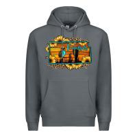 Rock kansas owl sunset sunflower map Premium Hoodie - JahusDesignShop