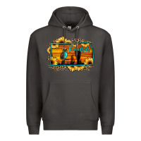 Smoke kansas owl sunset sunflower map Premium Hoodie - JahusDesignShop