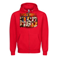 Red American Basketball Dad Zipper Hoodie - Bettercallsaul