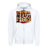 White American Basketball Dad Zipper Hoodie - Bettercallsaul