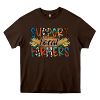 Chocolate Brown support local farmers Heavy Core Tee - RacoonDesign