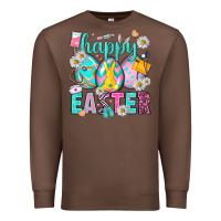 Chestnut Happy Easter Egg Nurse Premium Sweatshirt - HowdyJamesFarm