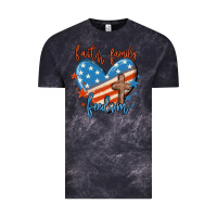 Cloud Black faith family freedom Vintage Tee - MaliasSmallBusiness