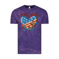 Cloud Purple faith family freedom Vintage Tee - MaliasSmallBusiness