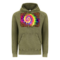 Vintage Olive tie die background Vintage Hoodie - BarkalooDesign
