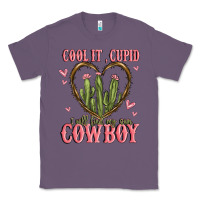 Lavender cool it cupid i will find my own cowboy Classic Tee - MaliasSmallBusiness