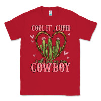 Red cool it cupid i will find my own cowboy Classic Tee - MaliasSmallBusiness
