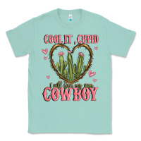 Seafoam cool it cupid i will find my own cowboy Classic Tee - MaliasSmallBusiness