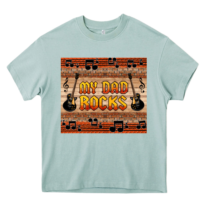 My Dad Rocks Heavy Core Tee by HRA Design Shop | Teevron