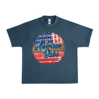 Midnight Navy leopard merica Urban Heavy Tee - MaliasSmallBusiness