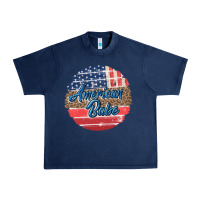 Navy leopard merica Urban Heavy Tee - MaliasSmallBusiness