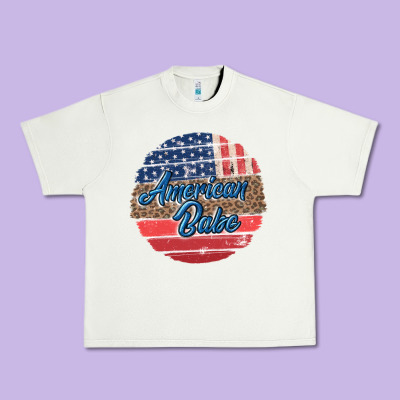 Leopard Merica Urban Heavy Tee Designed By Maliassmallbusiness