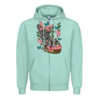 Seafoam easter french bulldog Zipper Hoodie - RanaPortraitStore