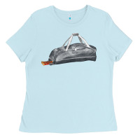 Baby Blue baseball bag fa element Ladies Tee - FaDigitalArtStudio