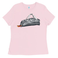 Bubblegum Pink baseball bag fa element Ladies Tee - FaDigitalArtStudio