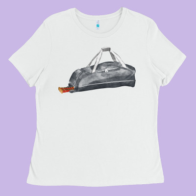 Baseball Bag Fa Element Ladies Tee Designed By Fadigitalartstudio