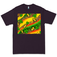 Plum st patricks coin and shamrock Premium Tee - AdoDesignShop