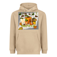Mushroom happy fall y'all teeth Heavyweight Hoodie - TumblerDesignByShophia