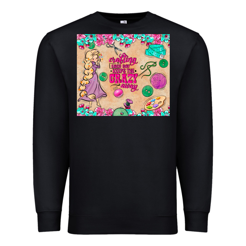 Sewing Crafting Each Day Keeps The Crazy Away Premium Sweatshirt by TumblerDesignByShophia | Teevron