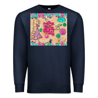 Navy sewing crafting each day keeps the crazy away Premium Sweatshirt - TumblerDesignByShophia