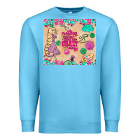 Ocean Blue sewing crafting each day keeps the crazy away Premium Sweatshirt - TumblerDesignByShophia